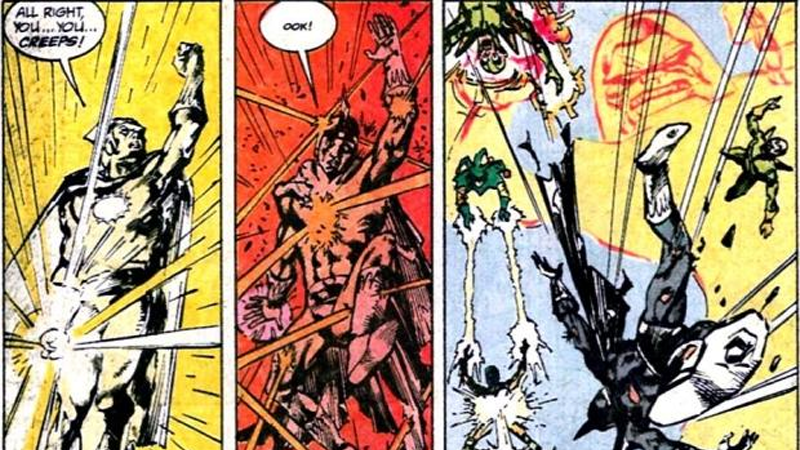 Doctor Light’s not-so-certain death in Suicide Squad #36.